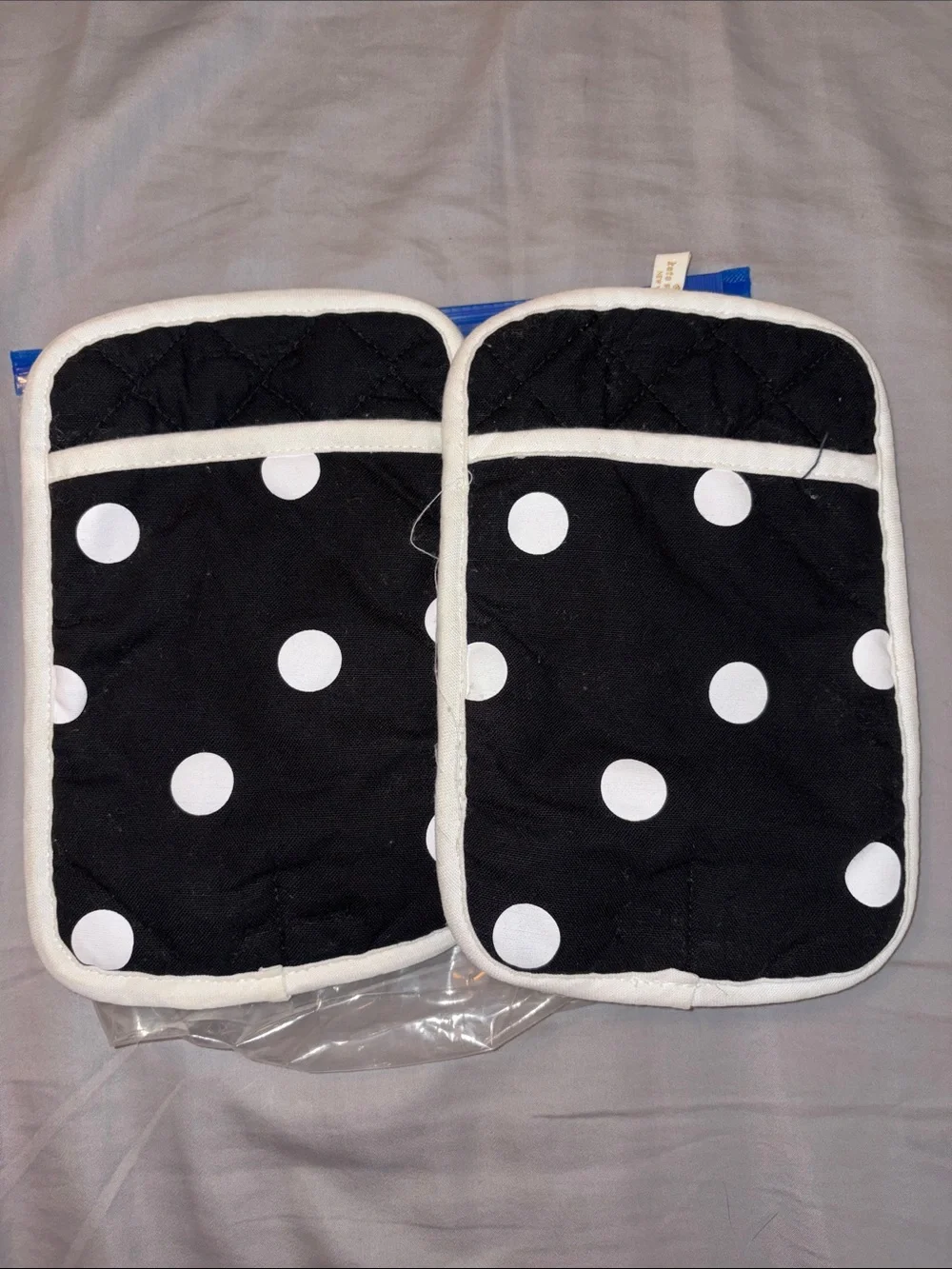 Kate Spade Polka Dot Pot Holders/Trivets